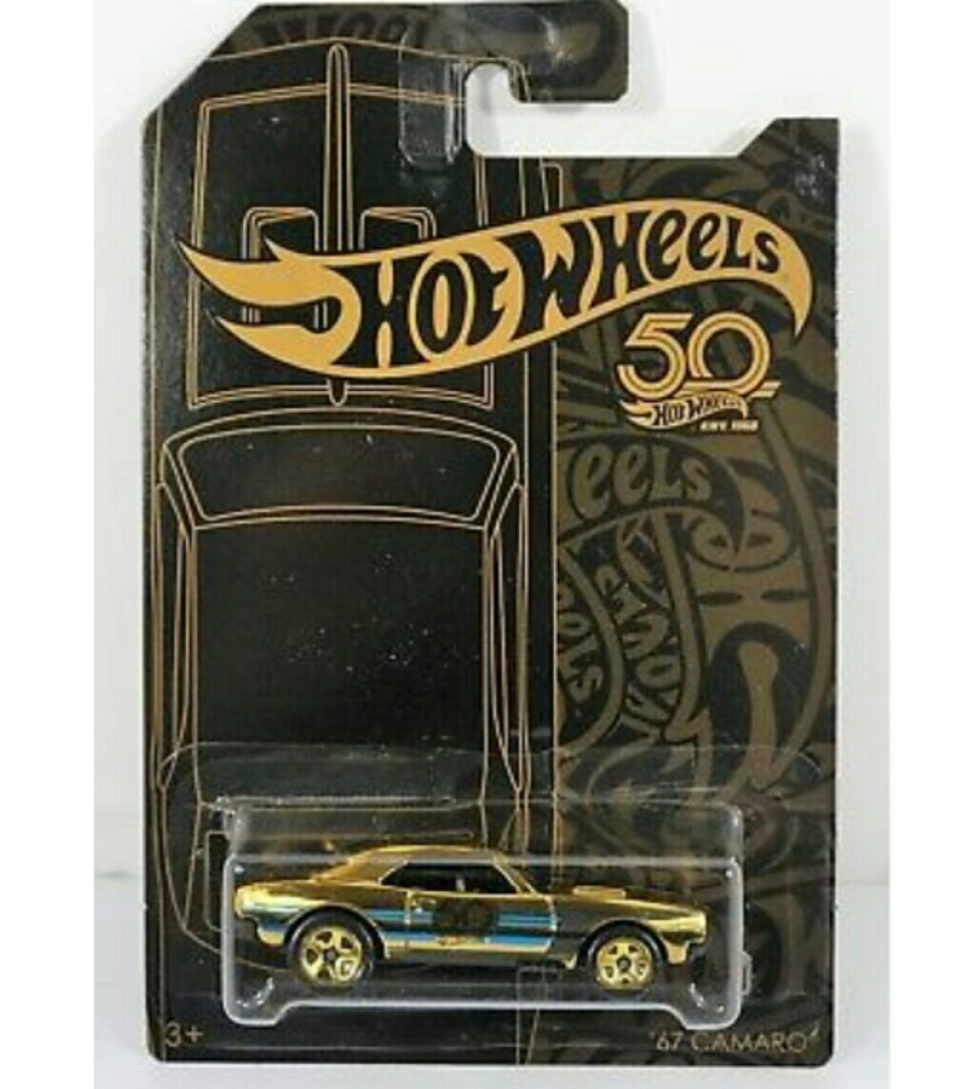 Hot Wheels 50th anniversary 2018 Gold Chase camaro